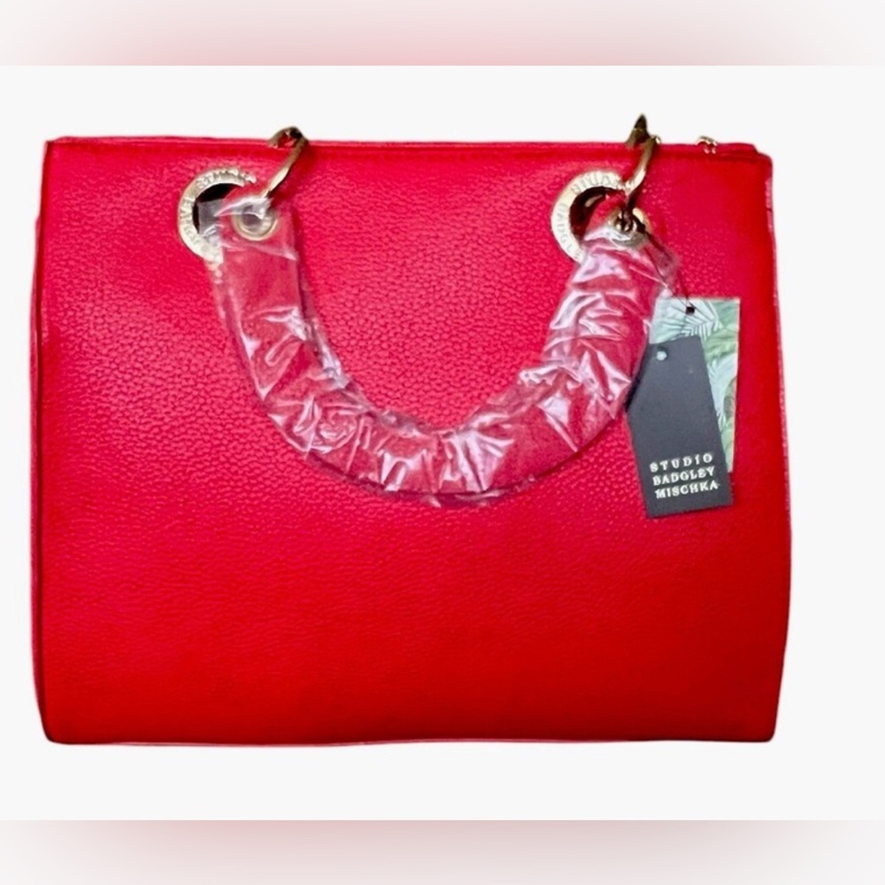 🌟🌟🌼NWT BADGLEY MISCHKA STUDIO WITH KEYCHAIN HAND BAG.